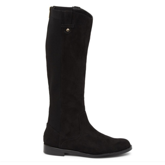 New Kenneth Cole Soozie stretch black knee high boots size 10M - Picture 1 of 10